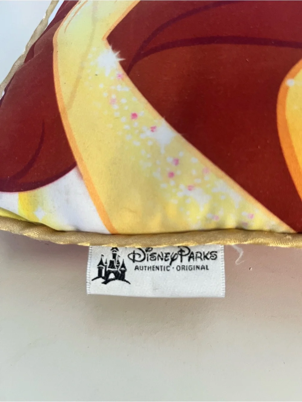 Disney Belle Yellow and Brown Princess Decorative Pillow L356